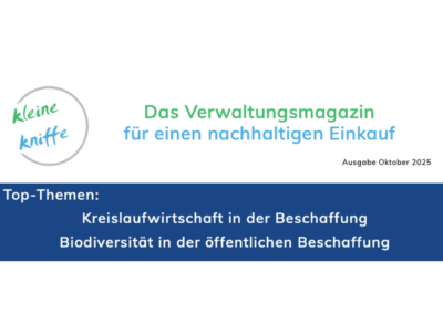 Artikel: Die Klaviatur der kreislauffähigen Beschaffung